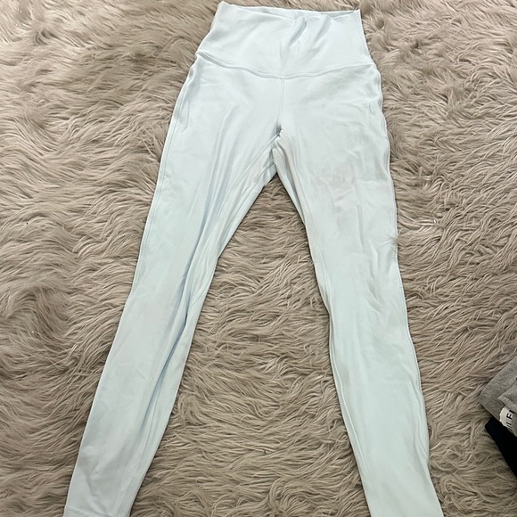 Pants - Light Blue High-Waisted Leggings